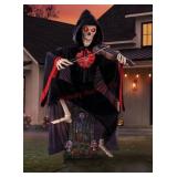 9ï¿½ pre lit animated graveyard violinist