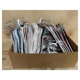 Box lot of velvet hangers