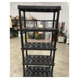 5 Shelf plastic garage storage shelving