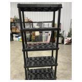 5 Shelf plastic garage storage shelving