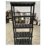 5 Shelf plastic garage storage shelving