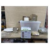 Tote of air fryer accessories/ turkey platter /