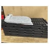 5 Shelf plastic garage storage shelving (14 legs)