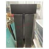 Polkaudio tower speakers and subwoofer