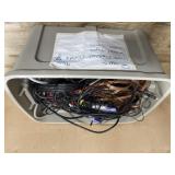 Tote of audio and computer wires and cables