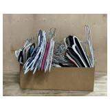 Box of velvet hangers