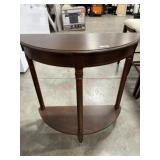 Half moon entry table