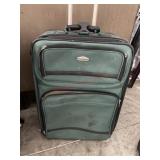 Green Rolling suitcase