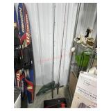 2- Rods and reels, fish net and collapsible