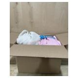 Box of ladies size small and junior xl clothing