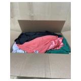 Box of ladies size small and junior xl clothing