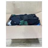 Box of ladies size small and junior xl clothing