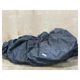 Large black canvas patio furniture cover