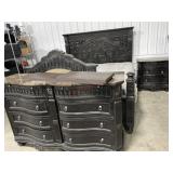 King Bed complete/ Dresser w/ mirror and 2 night