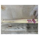 2 Indians mini baseball bats