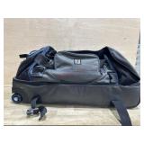 Large duffle bag and blanket