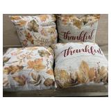 Box of 4 fall throw pillows