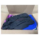 Box of ladies size small and junior xl clothing