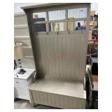 Hall tree with bench storage