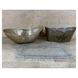 Metal decorator bowls
