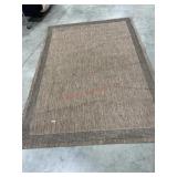 5x7 Brown area rug