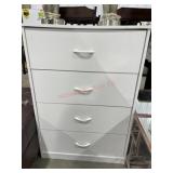 4 Drawer white chest of drawers
