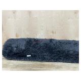 Black throw rug
