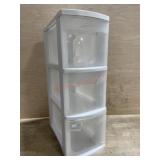 3- Drawer plastic storage tote