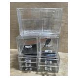 Plastic make up ands jewelry cases