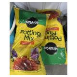 2- bags potting mix  2 cu foot each