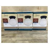 3- Flush mount globe lights