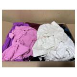 Box of ladies size small and junior xl clothing
