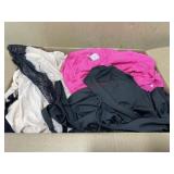 Box of ladies size small and junior xl clothing