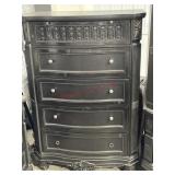 5 Drawer chest  (feet inserts damaged)  just