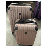 2 piece set Traveler Club hard shell suitcase