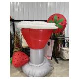 Martini  glass and wine bottle blow ups (tested