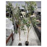 2- Artificial trees 5 foot tall