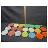 VINTAGE FIESTAWARE ASSORTED SAUCERS 20 PIECES