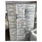 50x74 Framed Ty Pennington Blue abstract canvas