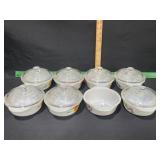 FIRE KING / GAY FAD FRUIT COVERED BOWLS 15 PIECES