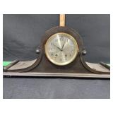 OLD WOOD MANTEL CLOCK