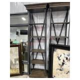 Coast to Coast Corbin brown metal bookcase