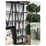 Coast to Coast Corbin brown metal bookcase