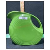CONTEPORARY GREEN FIESTA DISK WATER PITCHER GREEN