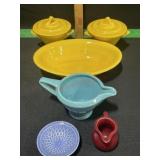 HOMER LAUGHLIN HARLIQUIN LOT OVAL BOWL SUGARS