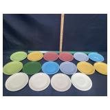 VINTAGE FIESTAWARE SALAD PLATES 16    QTY   7 1/2