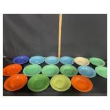 VINTAGE FIESTAWARE FLAT SOUPS 16 QTY