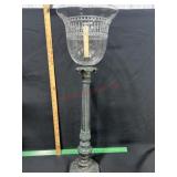 Corinthian column hurricane candlestick with