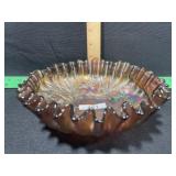 VINTAGE CARNIVALGLASS BOWL8 INCH