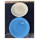 VINTAGE FIESTAWARE CHOP PLATES 2 QTY 12 INCH
